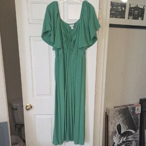 Ava & Viv Green Maxi Dress